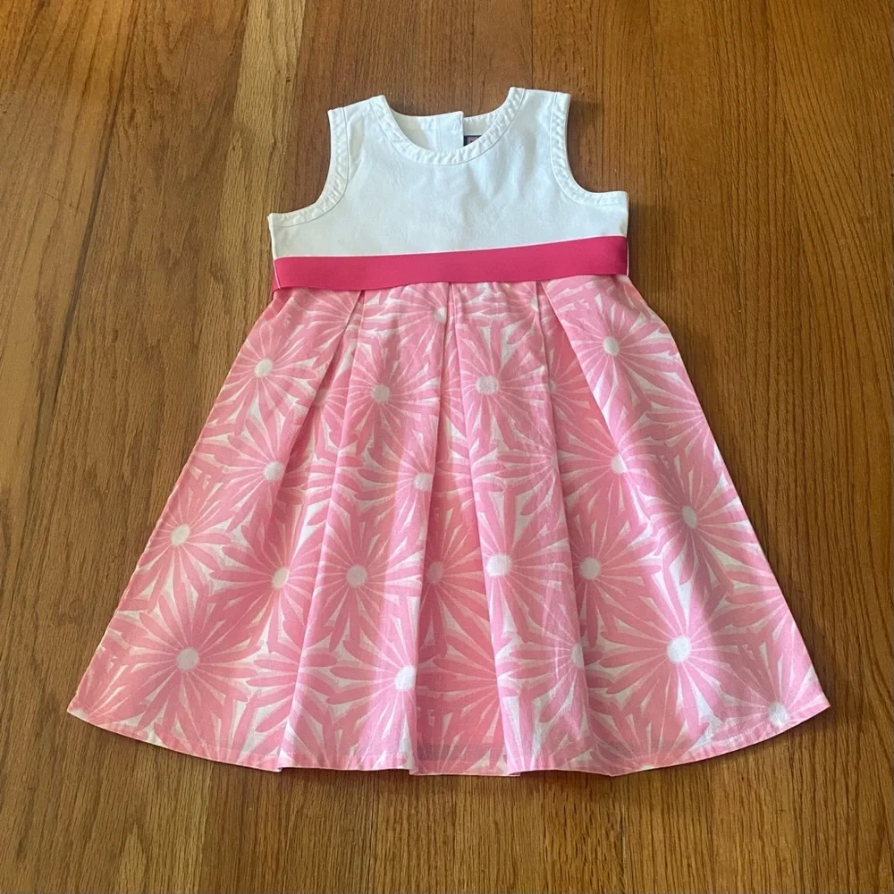 Vineyard Vines Linen-Cotton Floral Dress with Removable Sash - Picture 1 of 6